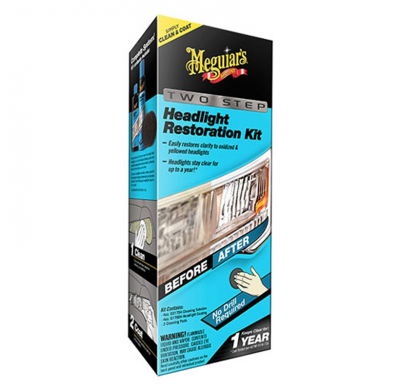 Meguiars Perfect Clarity Headlight Restoration Kit (118ml Cleaner/118ml Coating/2 Pads)